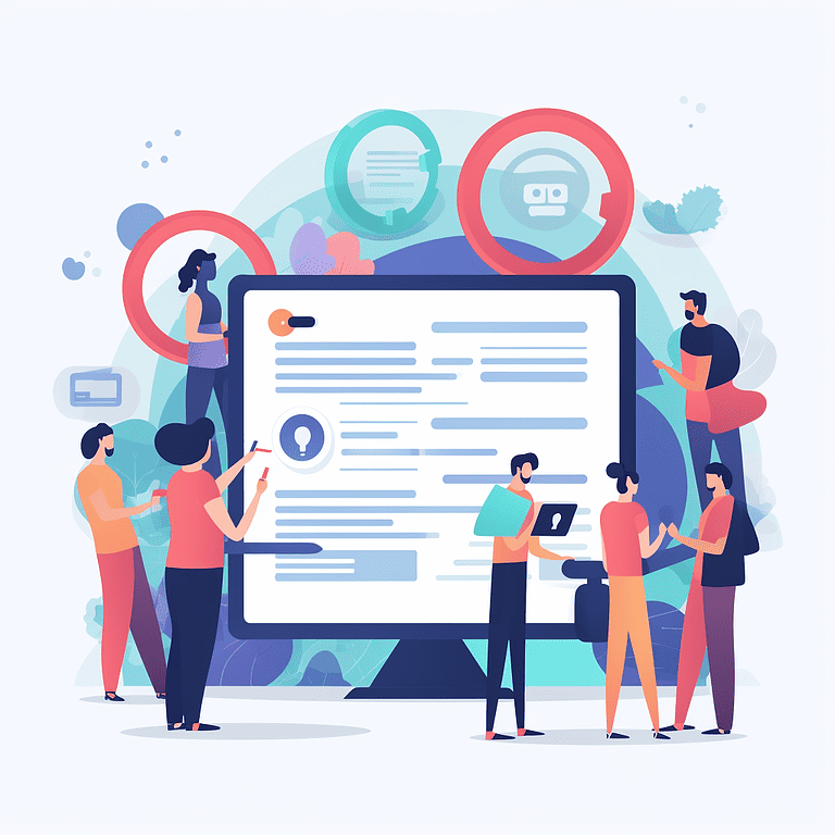 A group of people looking at a computer screen.